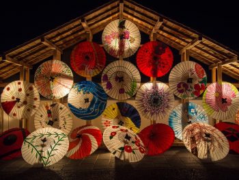 Colourful Japanese umbrellas