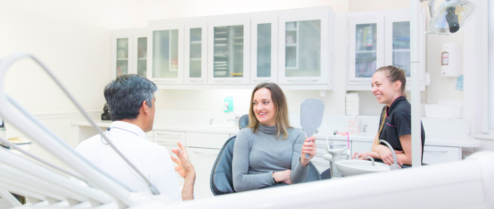 Inside a consultation room at The London Lingual Orthodontic Clinic