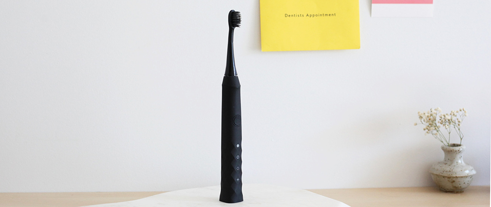 Black electric toothbrush