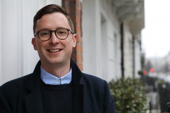 James, a patient outside LLOC in London