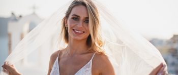 Gosia in bride dress banner