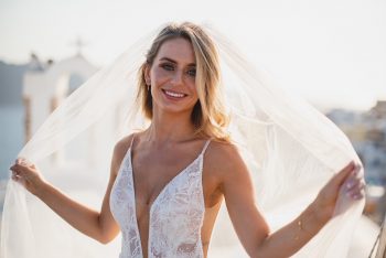 Gosia in bride dress