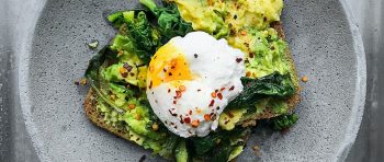 Poached eggs with avocado